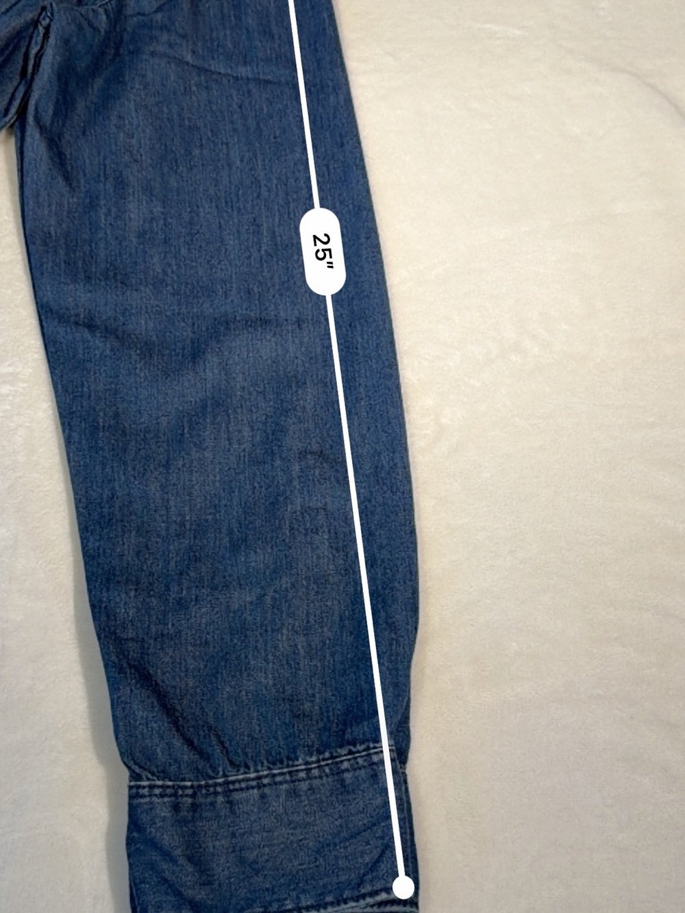 Calvin Klein Jeans Denim Button-Up Shirt Men’s Size S Blue Long Sleeve - Picture 5 of 7